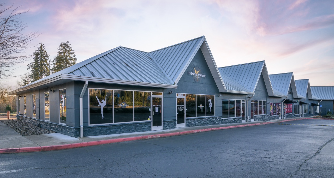 Detailed view of a commercial property